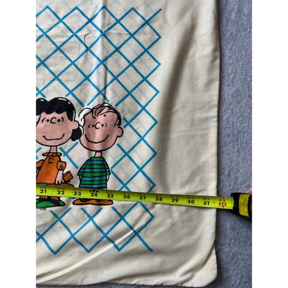 Peanuts Gang Happiness Is Being One Of The Gang Graphic Pillowcase 1970s - Picture 4 of 4